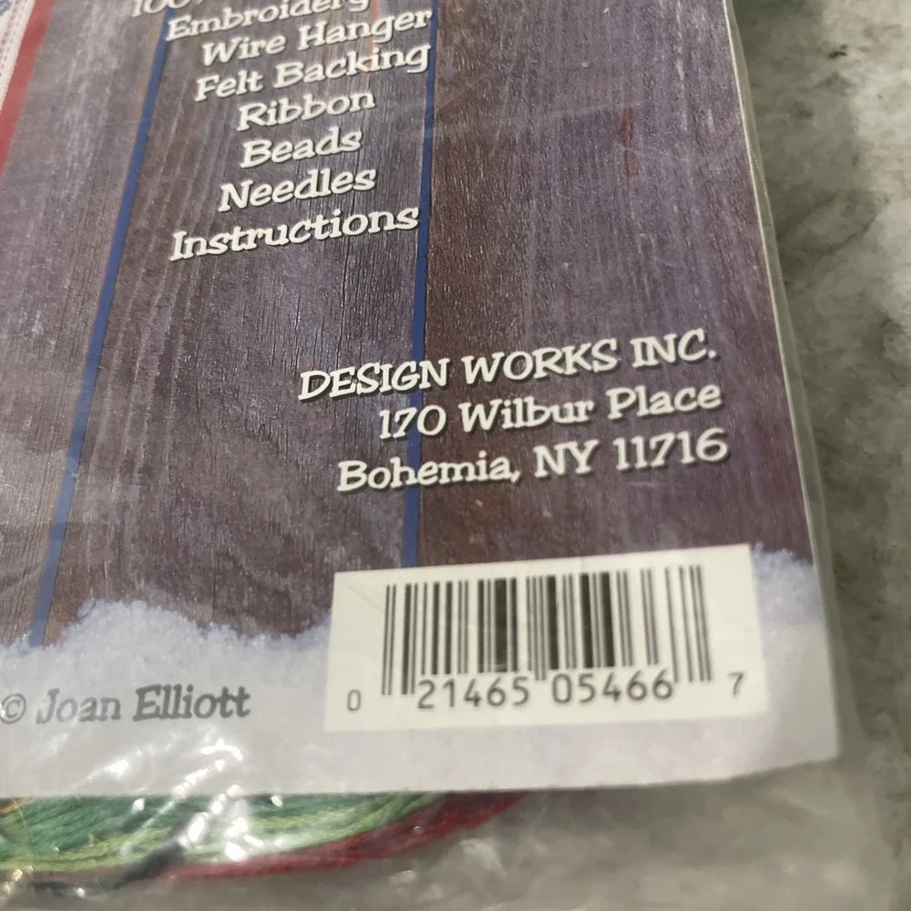 Design Works Cross Stitch Kit 5466 Elff Banner Joan Elliott Incomplete See Cond